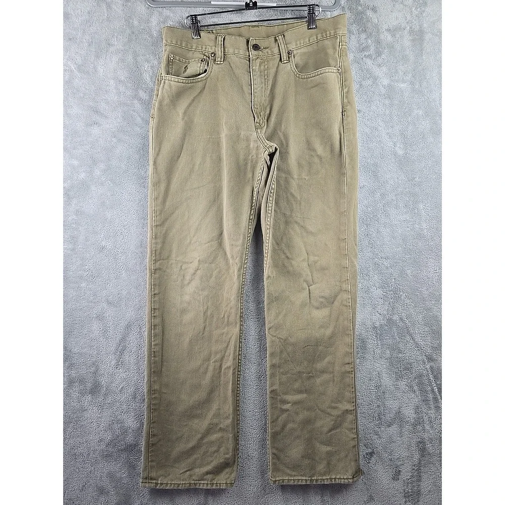 Polo Ralph Lauren 867 Classic Fit Jeans Mens‎ 32x29 Brown 100% Cotton Designer